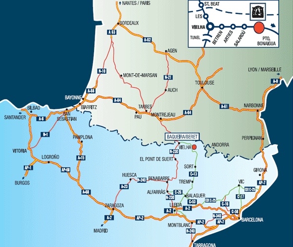 How to reach Baqueira